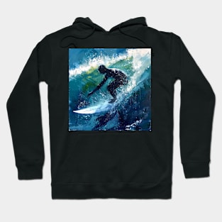 Surfer painting Hoodie